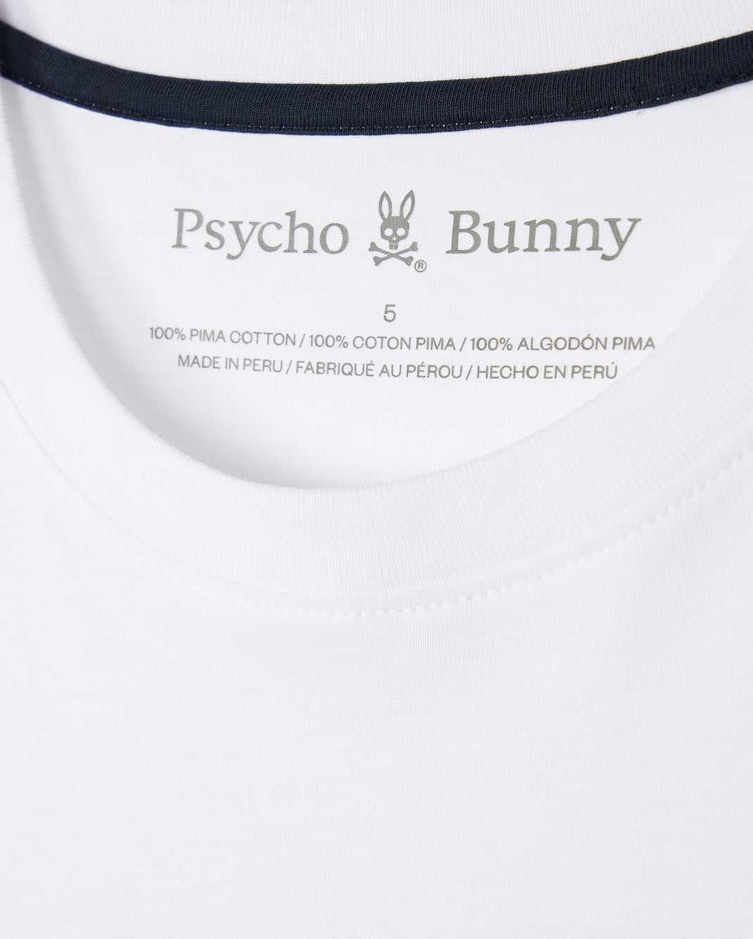 T Shirt Graphique Psycho Bunny Houston Graphic Tee Blanche Homme | SET-33742457